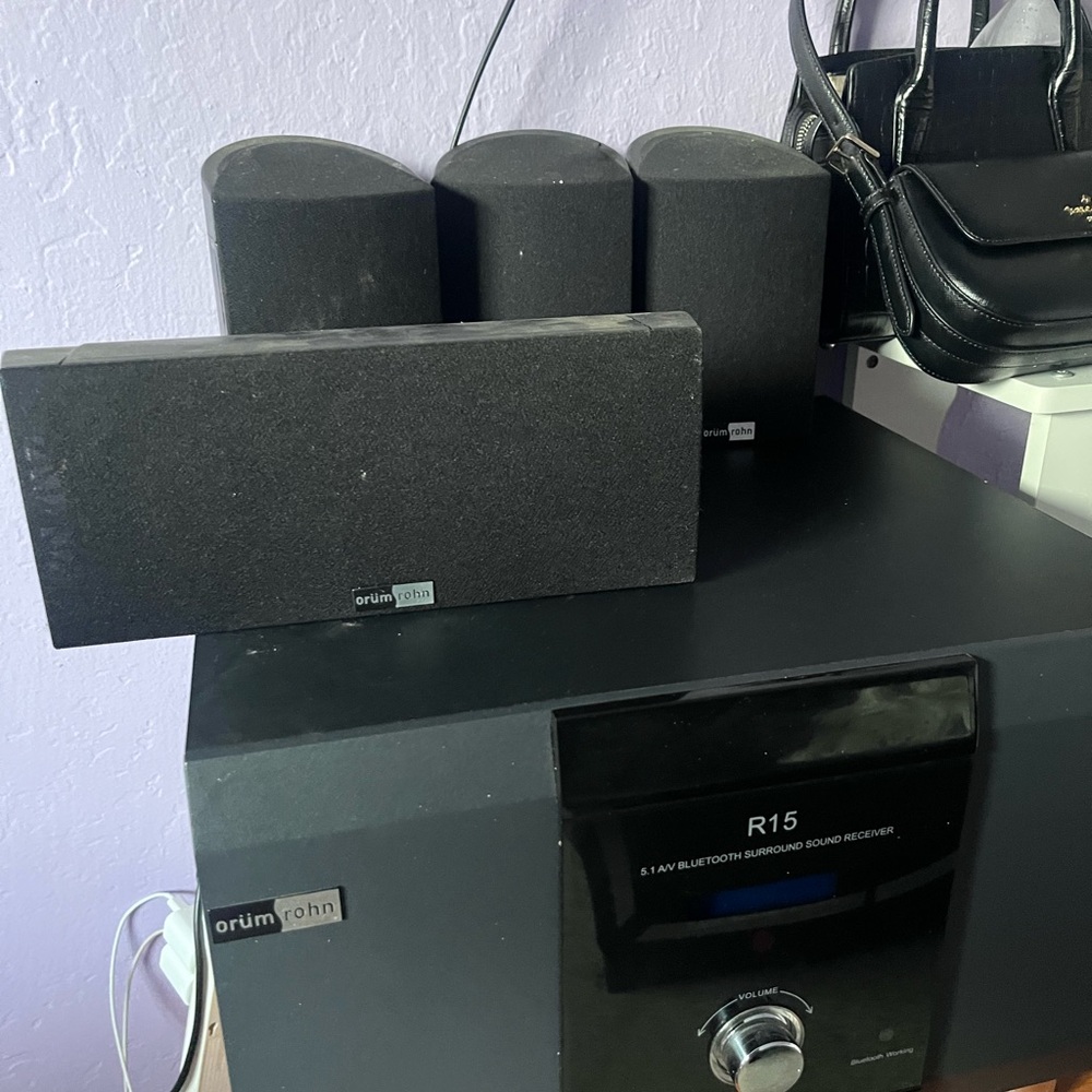 Orum Rohn Black Speaker Set